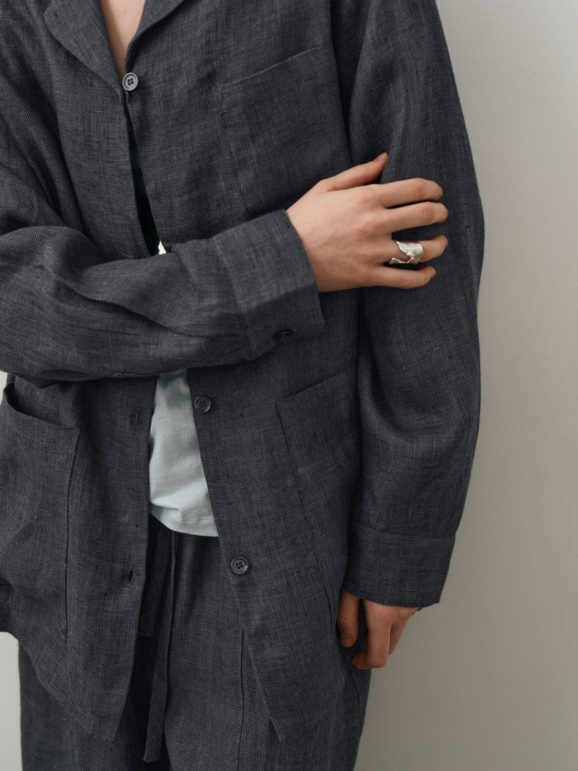 Vapor Veil Blazer En Lin