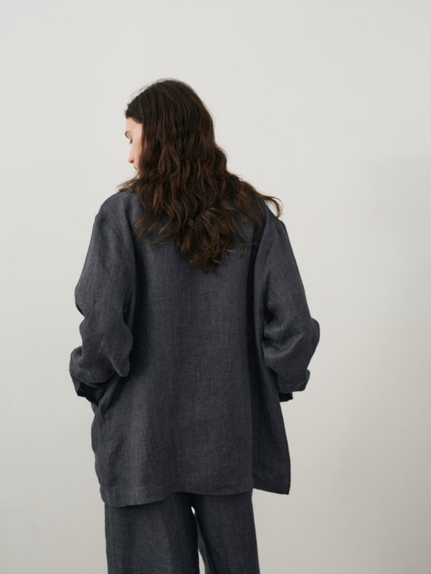 Vapor Veil Blazer En Lin