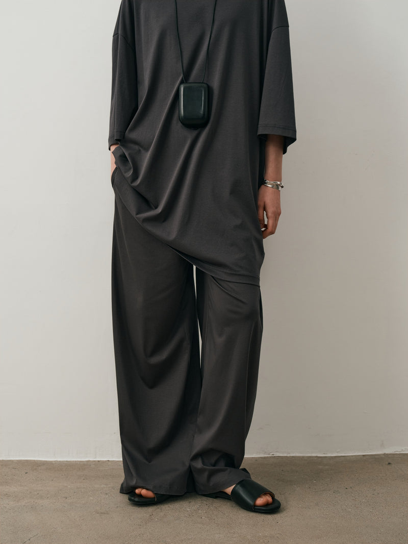 Pantalon Drapé Froncé Onyx