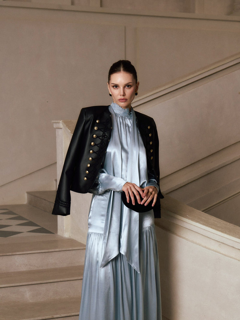 Iria Tie-Neck Blouse