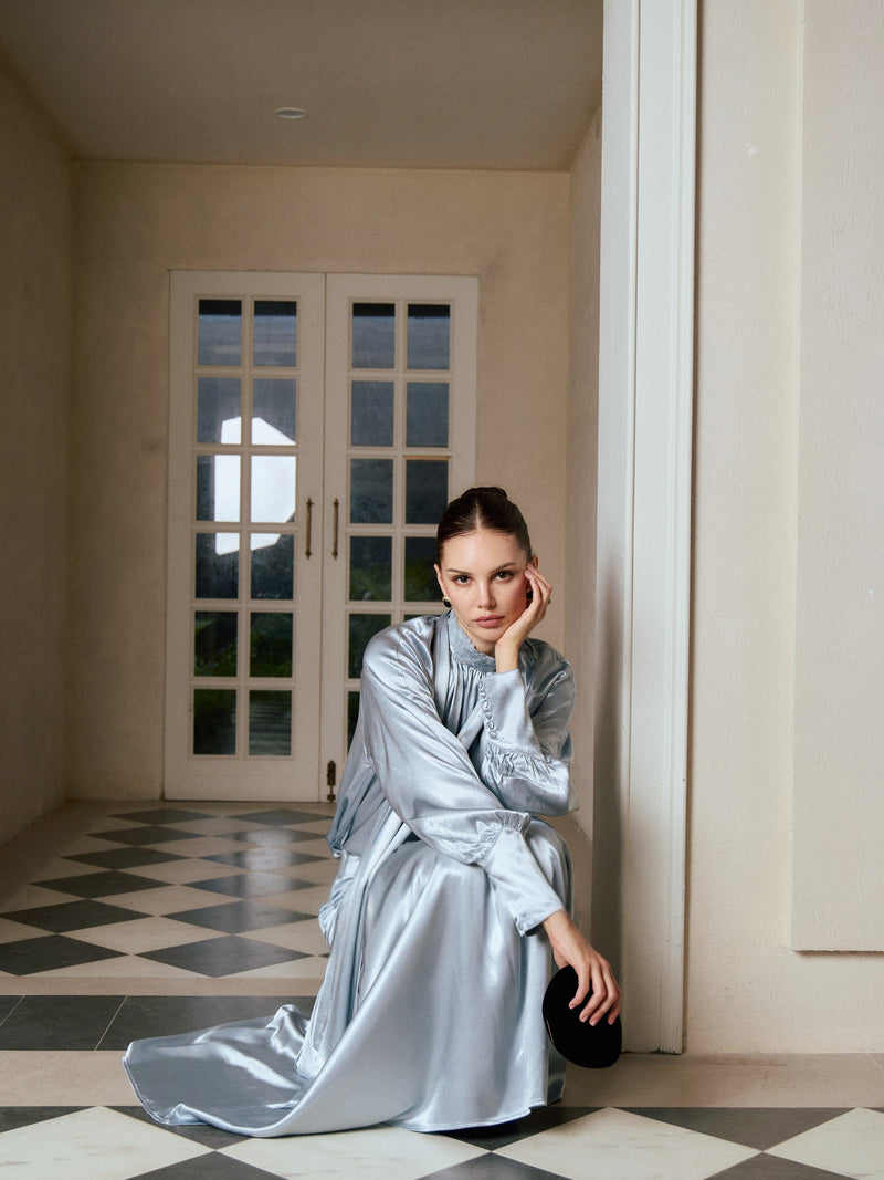 Solene Draped Maxi Skirt