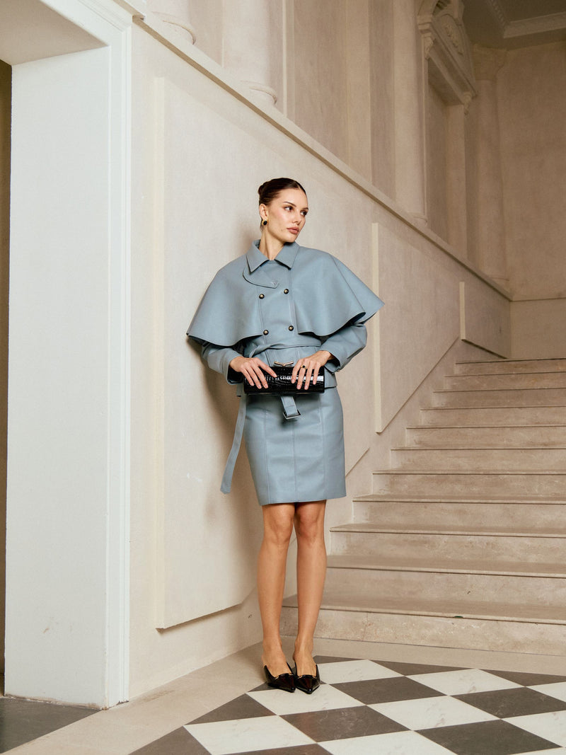 Eira Belted Cropped Jacket