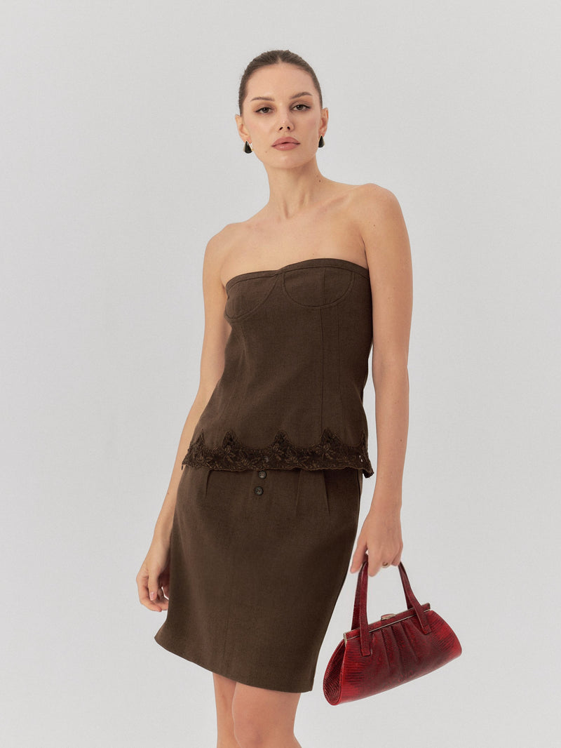 Mirel Wrap Mini Skirt