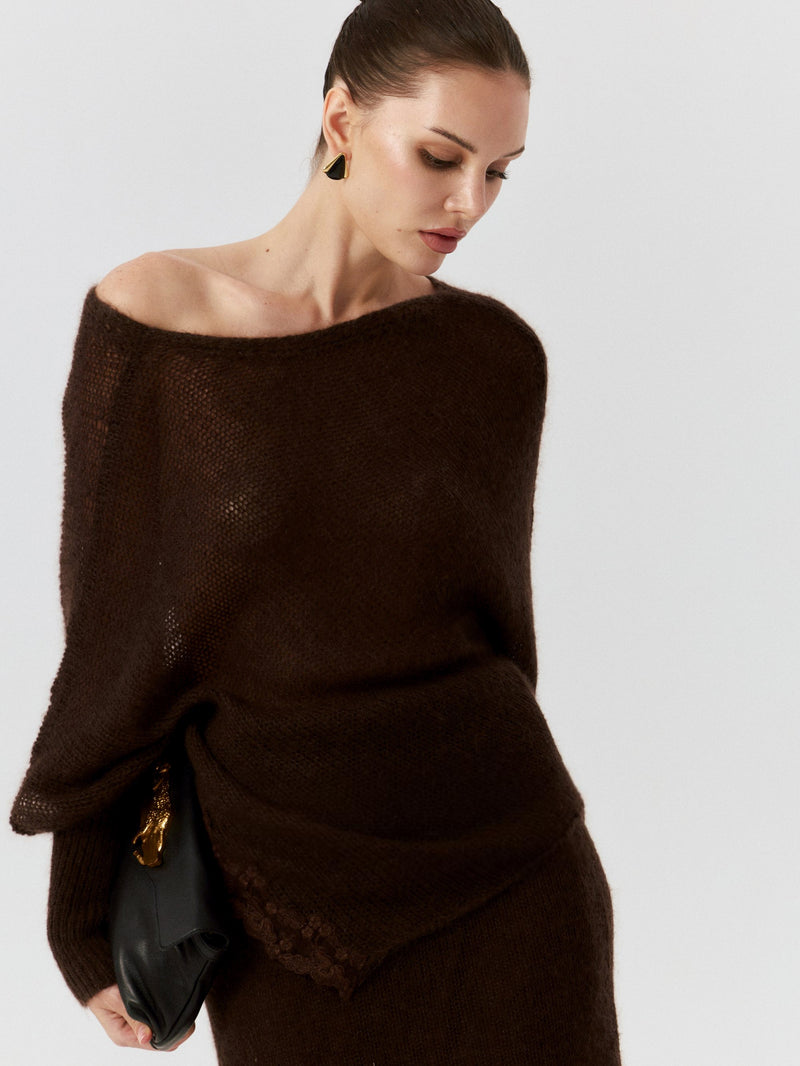Anouk Mohair V-Neck Sweater