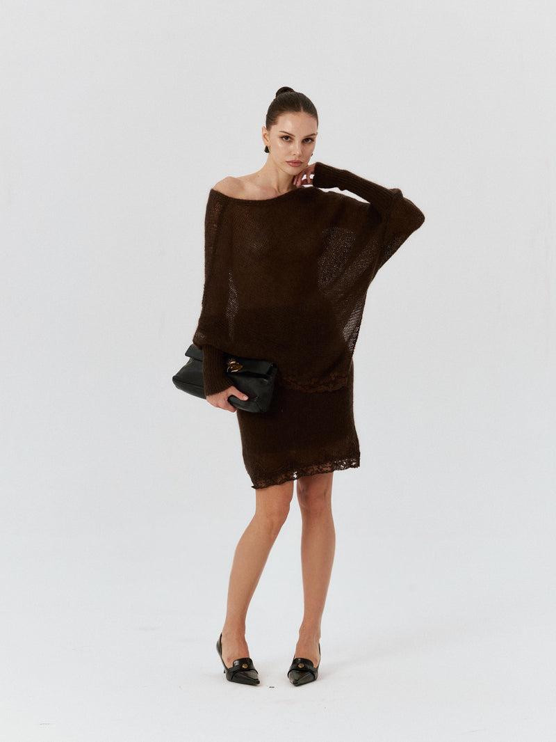 Anouk Mohair V-Neck Sweater
