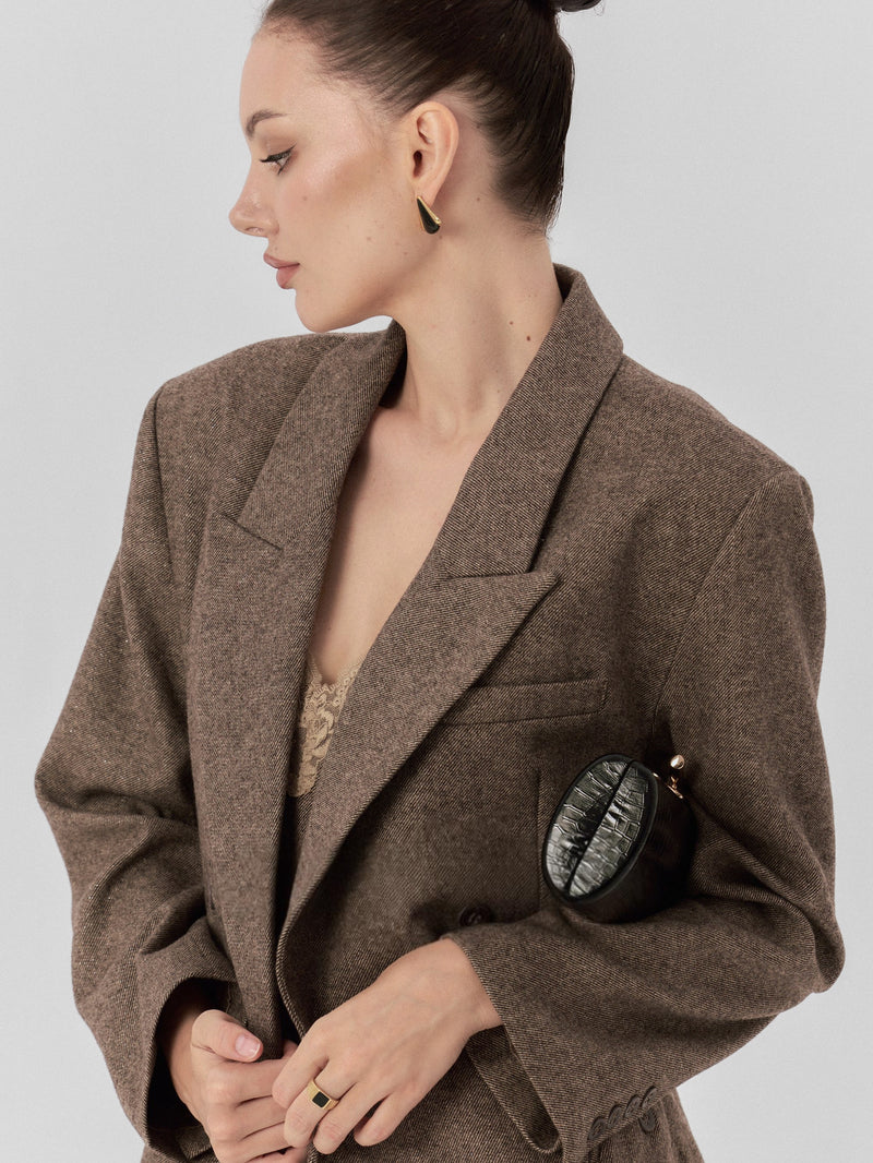 Sorel Double-Breasted Wool Blazer