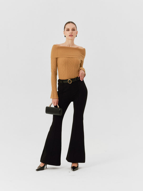 Mina Off-Shoulder Wool Top