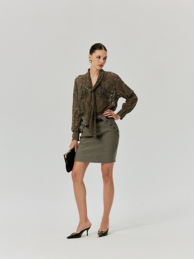 Tess Panelled Mini Skirt
