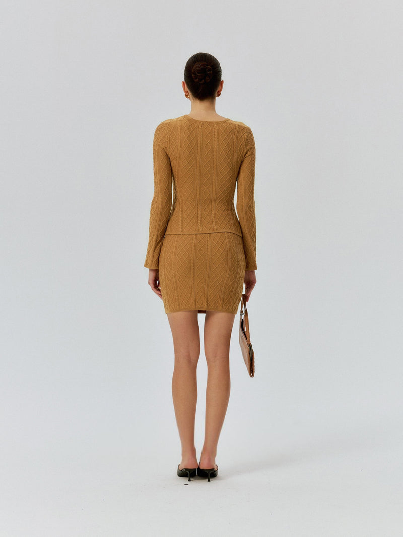 Asta Ribbed Wool Skirt