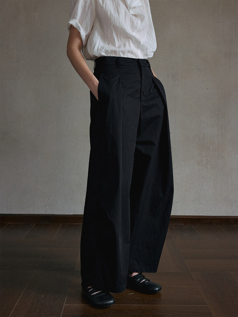 Lumen Pleated Wide-Leg
