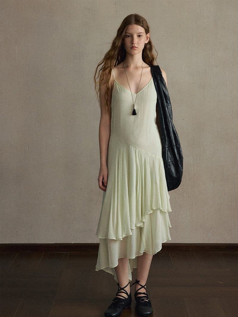 Eira Ruffled Midi Dress