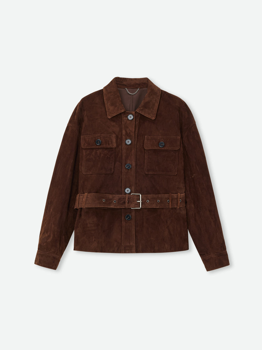 Suede Utility Field Jacket