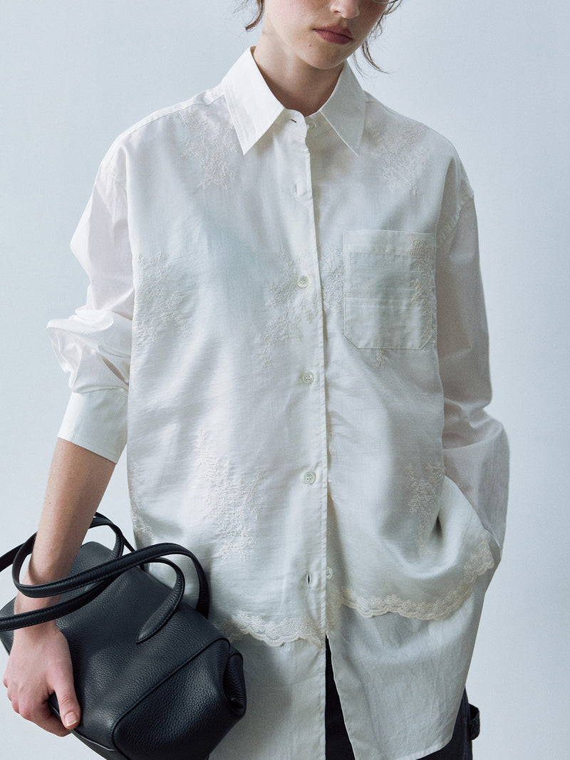 Orel Embroidered Collar Shirt