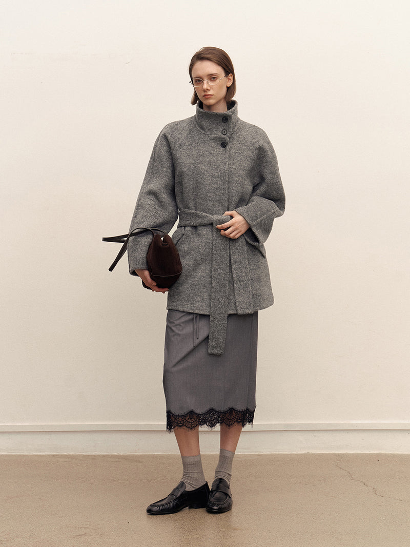 Alven Belted Wool Coat