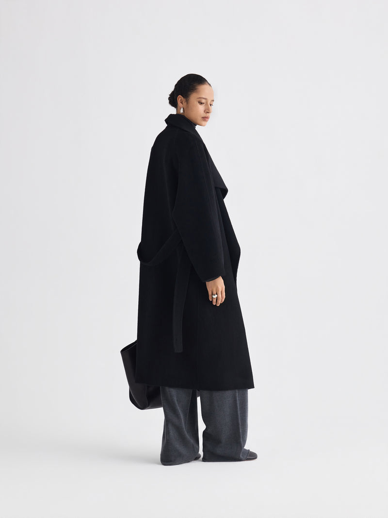 Avrel Draped Wool Coat