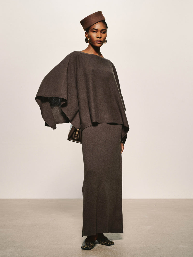 Umber Wool Maxi