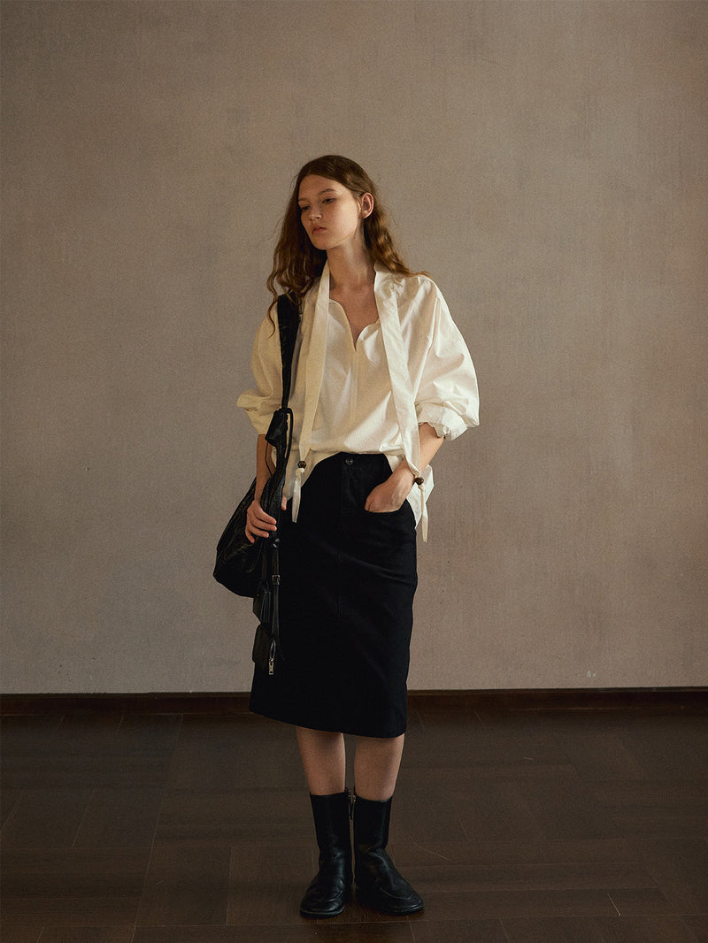 Nola Washed Utility Skirt