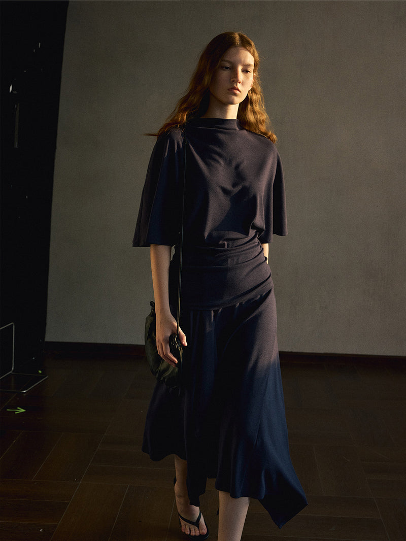 Elara Asymmetric Modal Skirt