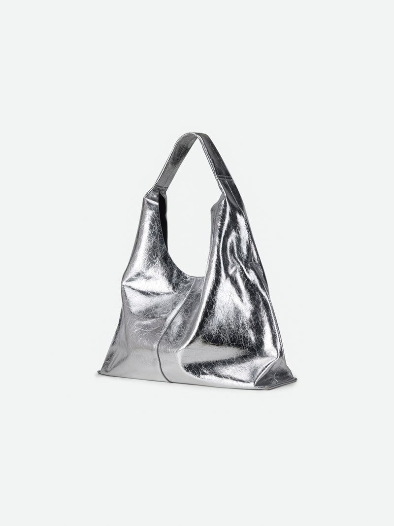 Bolso tote de cuero holgado