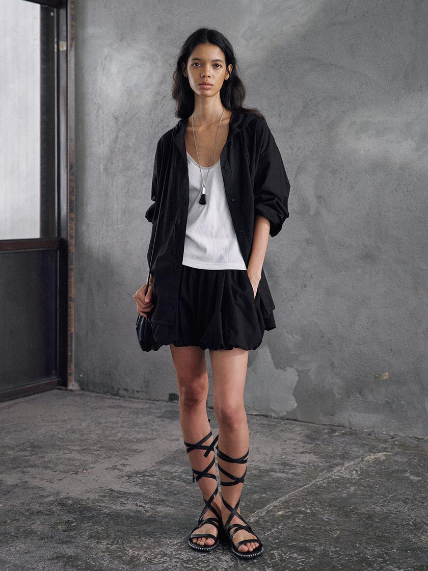 Haze Drift Hooded Shirt