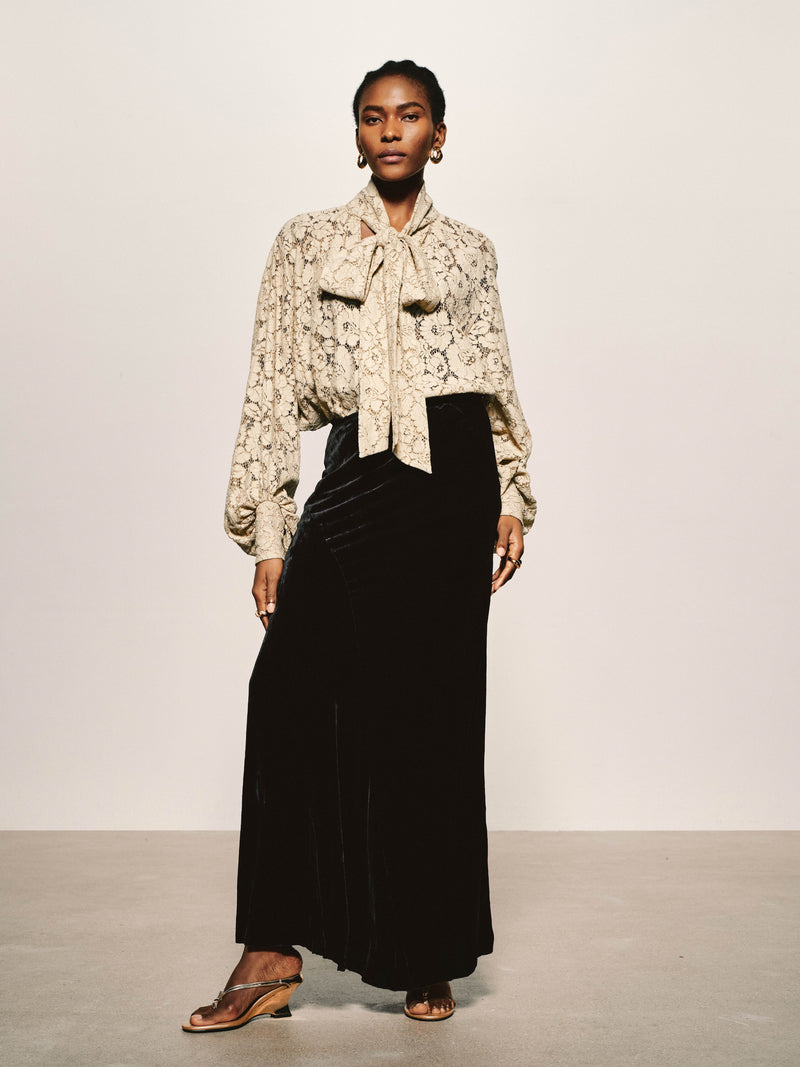 Heirloom Lace Tie-Blouse