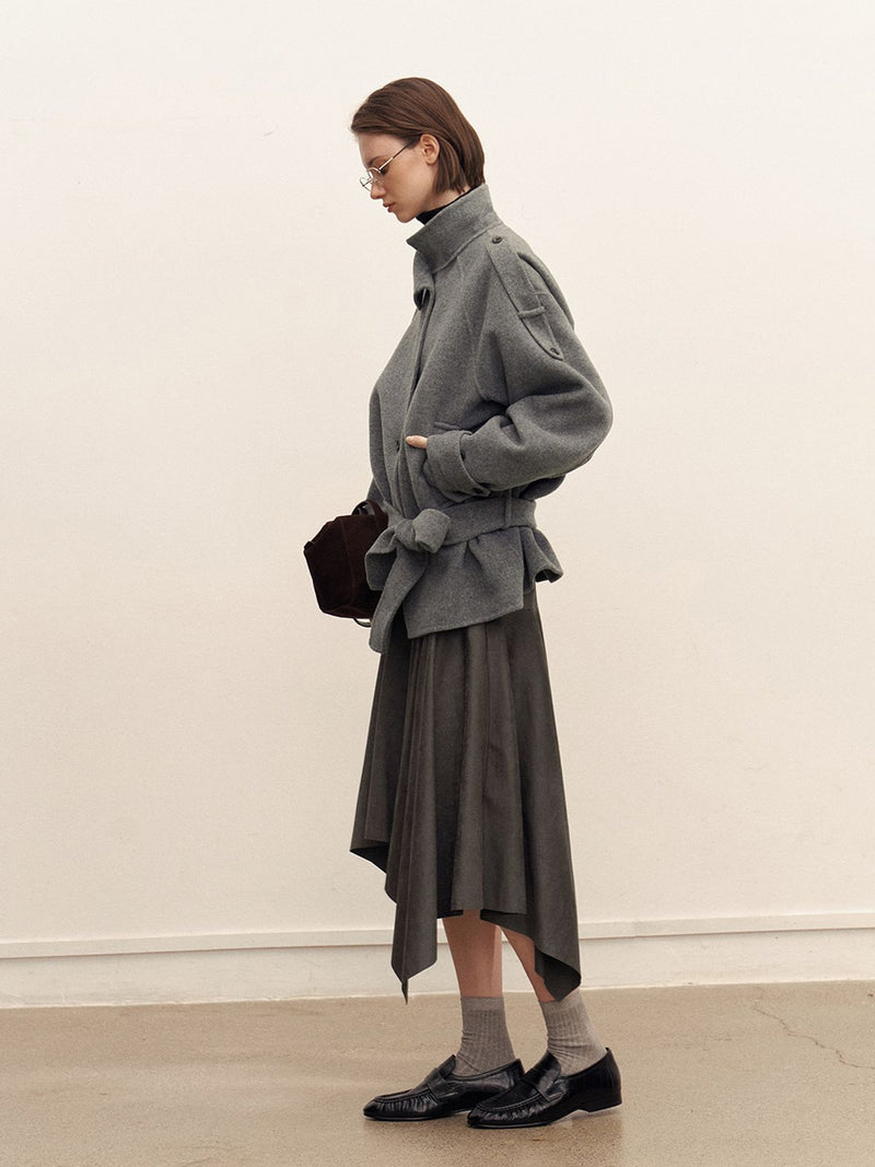 Arven Belted Wool Jacket