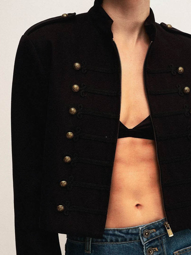 Veya Military Cropped Jacket