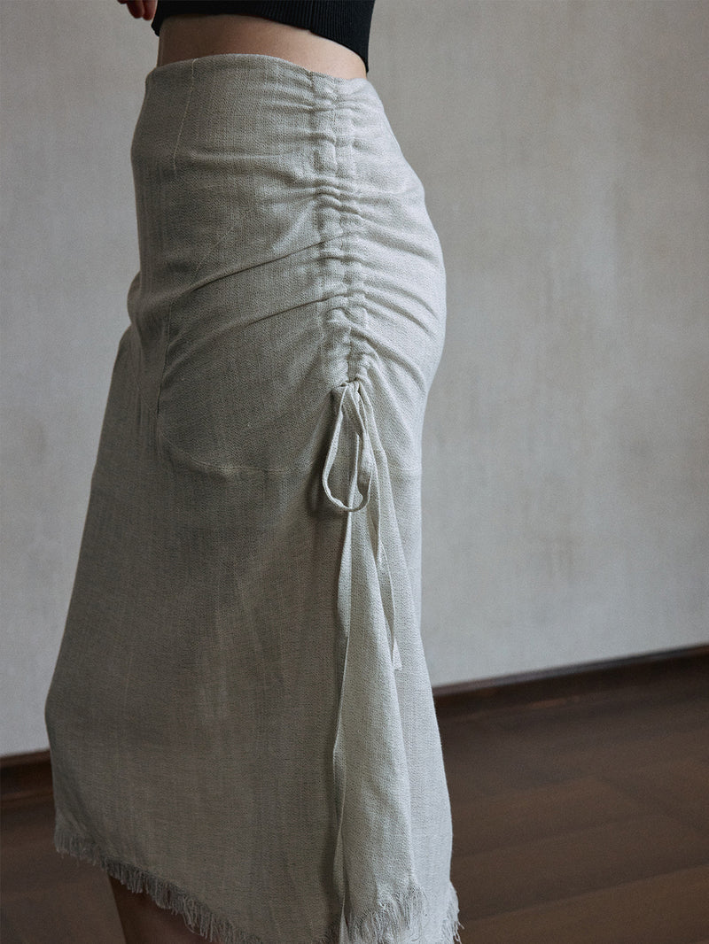Eclipse Raw Hem Skirt
