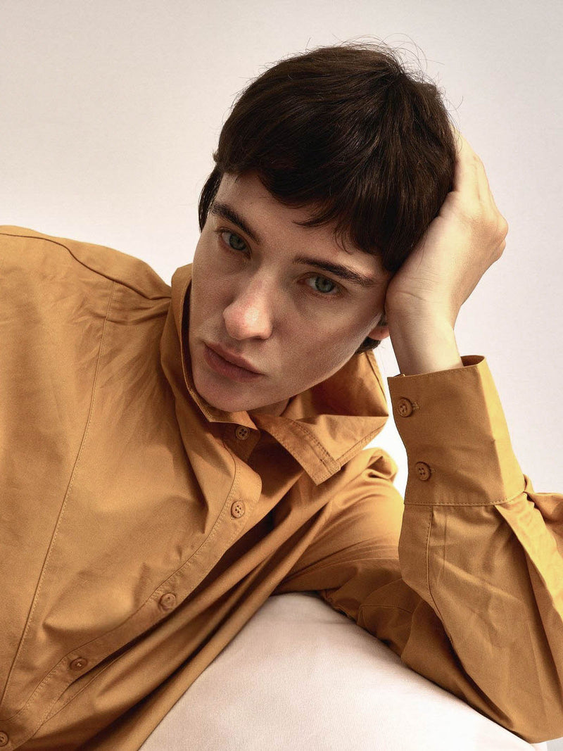 Calen Stand-Collar Shirt
