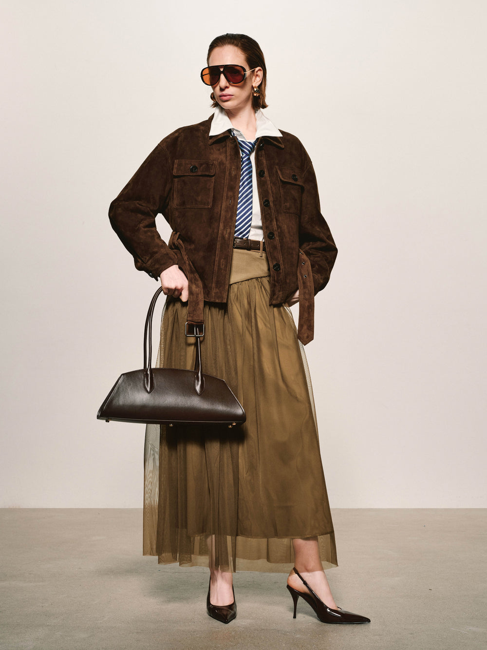 Suede Utility Field Jacket