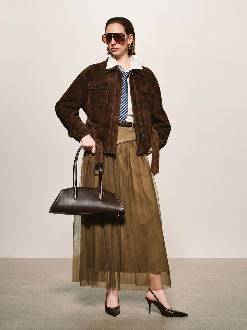 Suede Utility Field Jacket