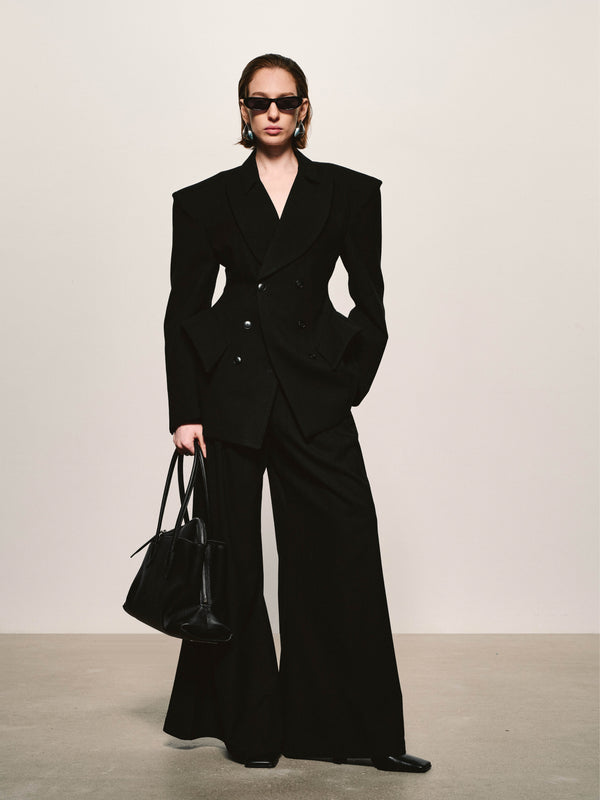 Flex-Peak Peplum Blazer