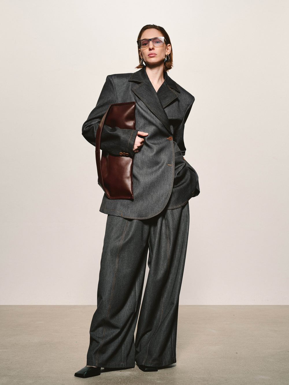 Topstitch Sculpted Blazer