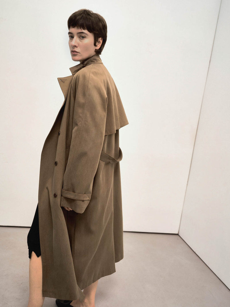 Eira Belted Tencel Coat