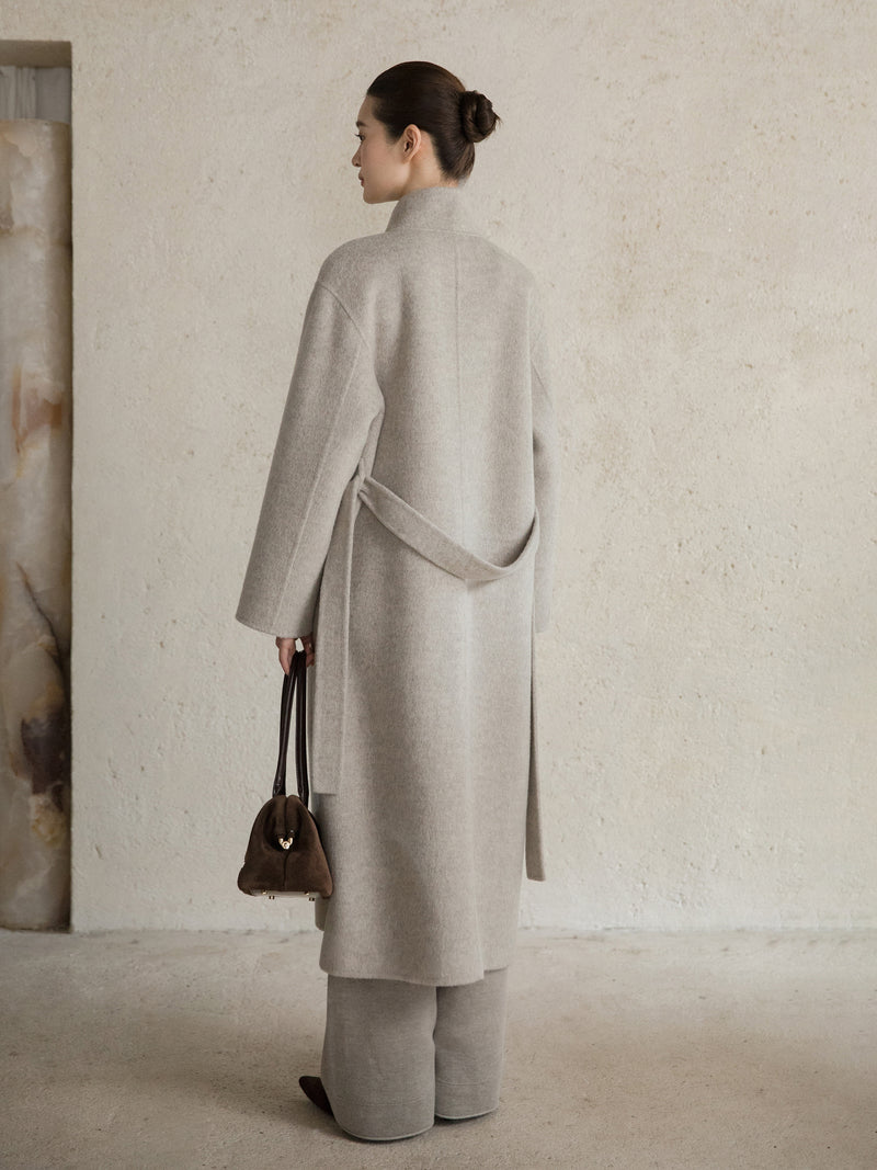 Mirelle Wool Scarf Coat