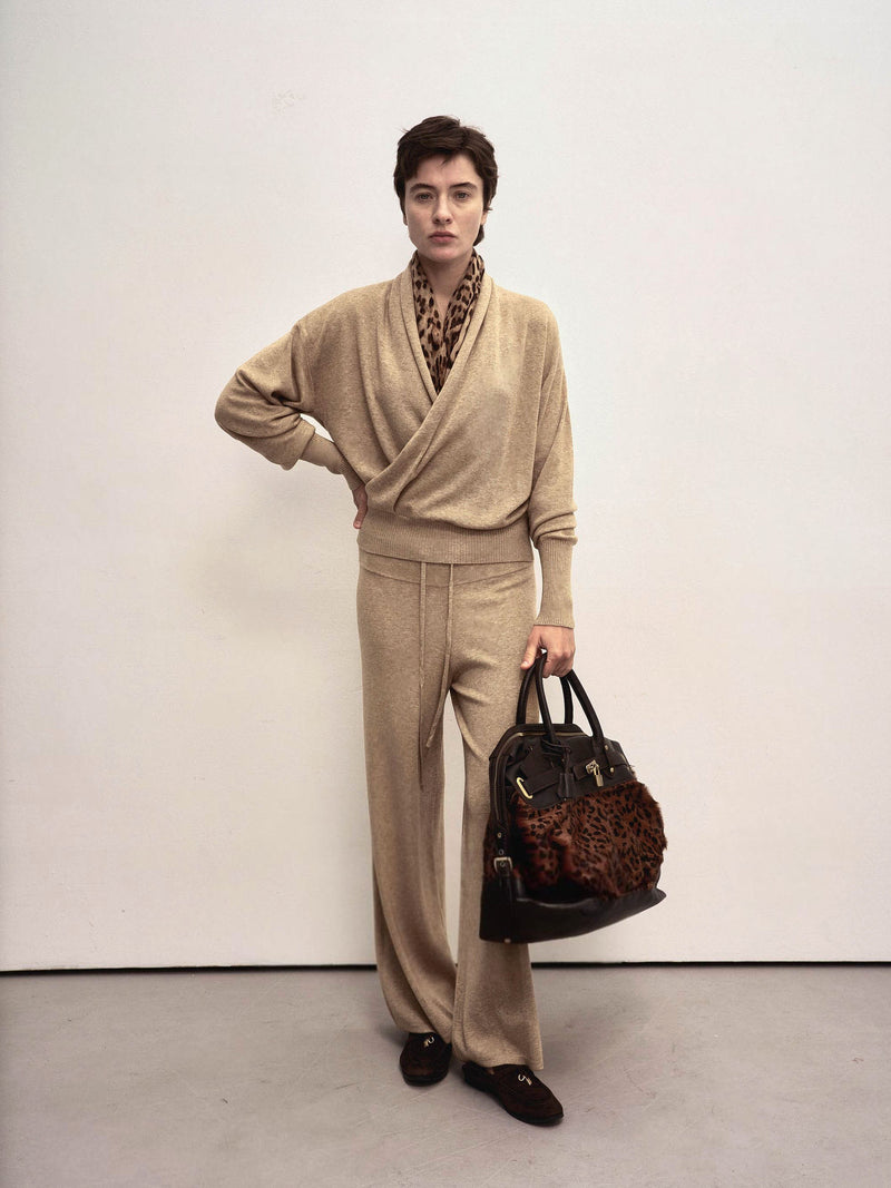 Liora Wide-Leg Wool Trousers