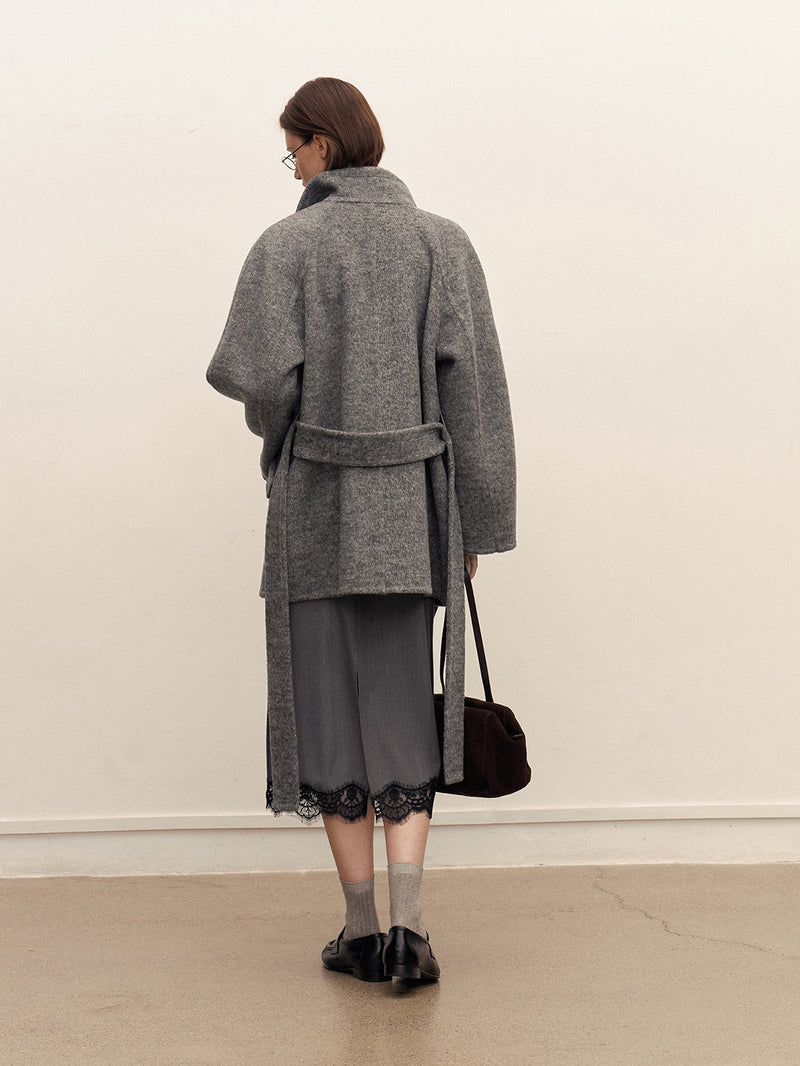 Alven Belted Wool Coat