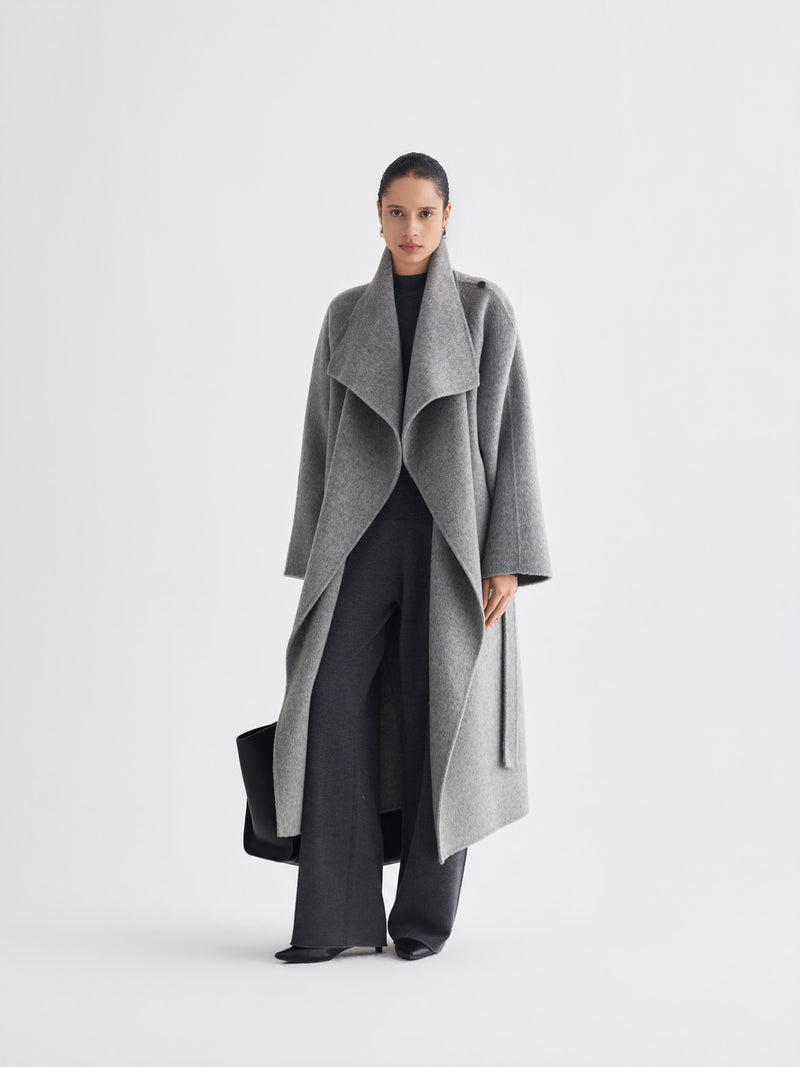Avrel Draped Wool Coat