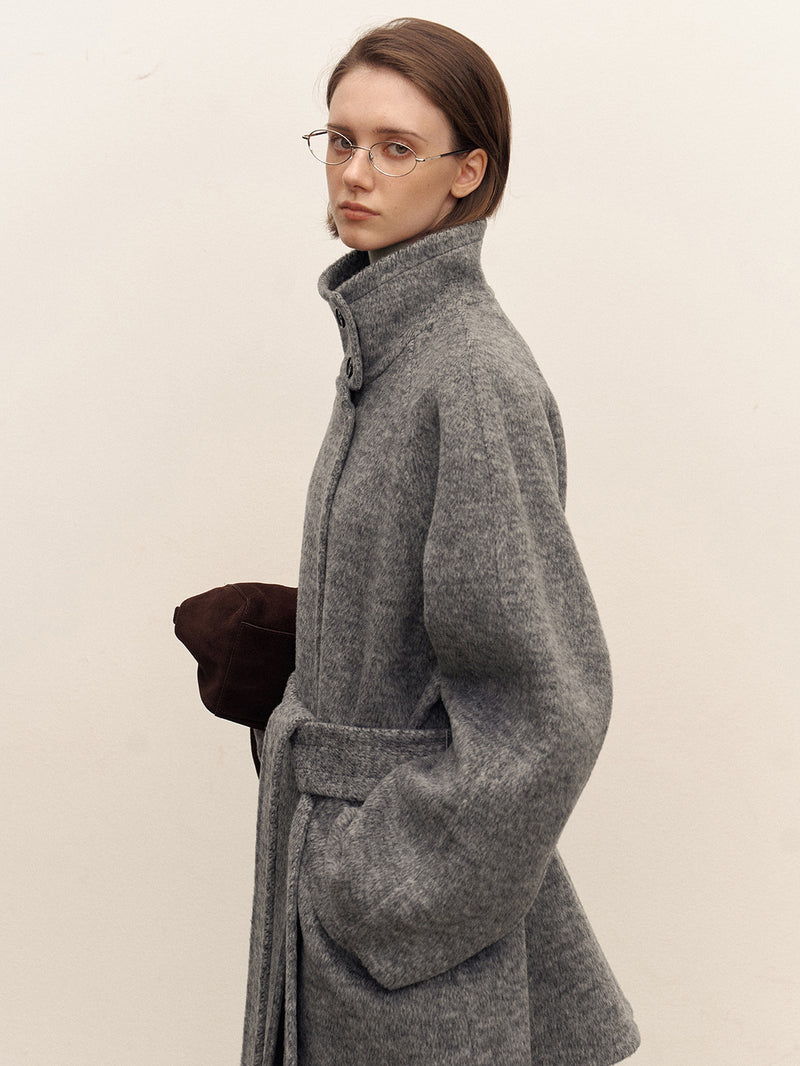 Alven Belted Wool Coat
