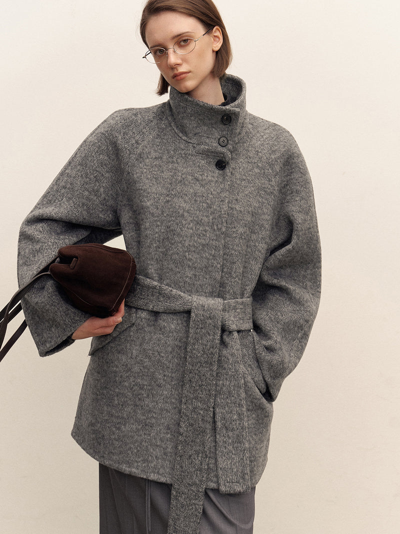 Alven Belted Wool Coat