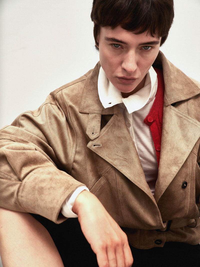 Aven Belted Cropped Jacket