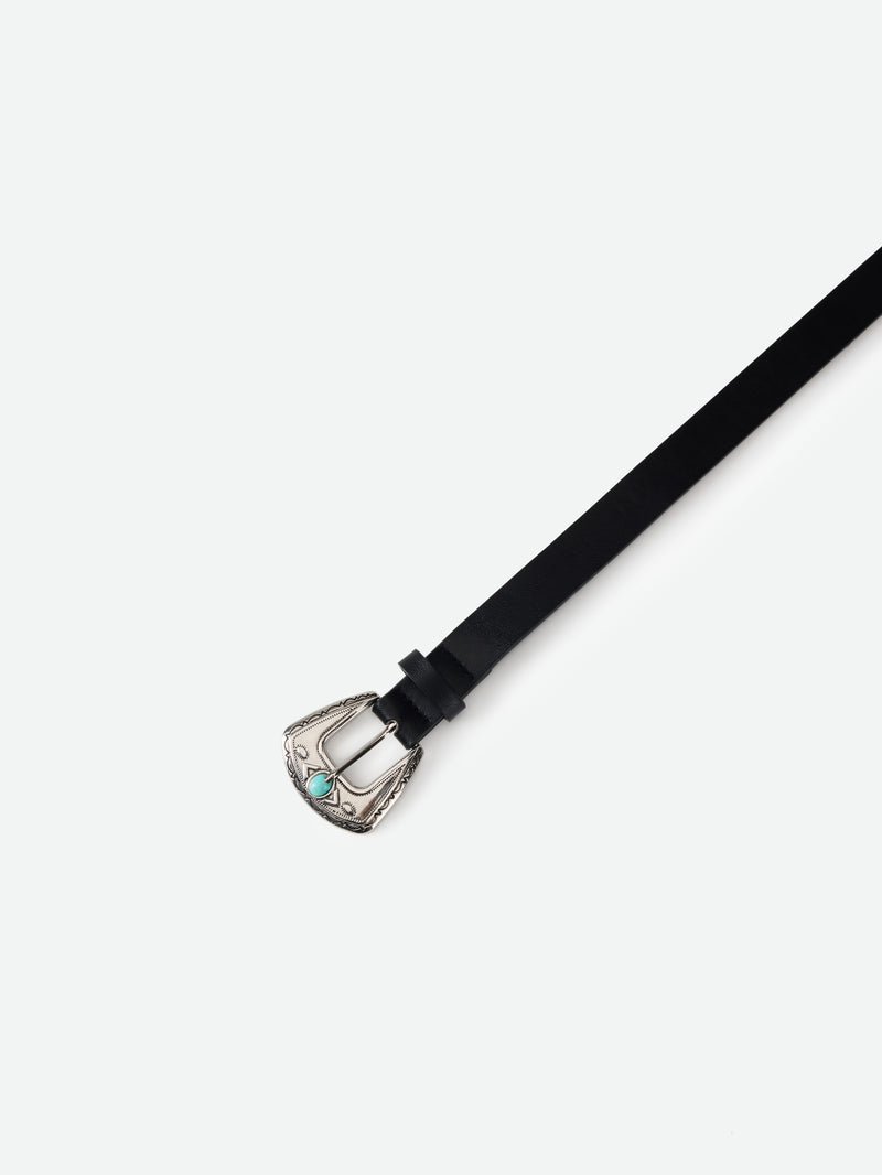 Minimal Turquoise Buckle Belt