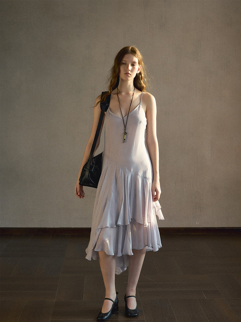Eira Ruffled Midi Dress