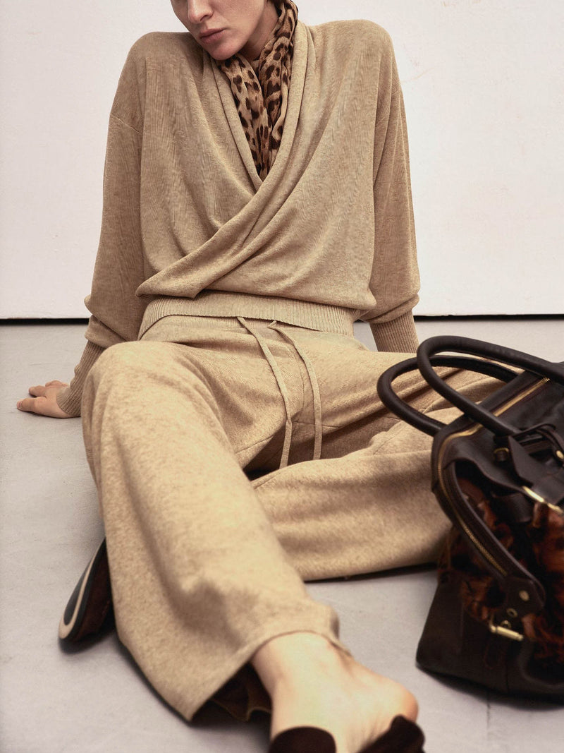 Liora Wide-Leg Wool Trousers