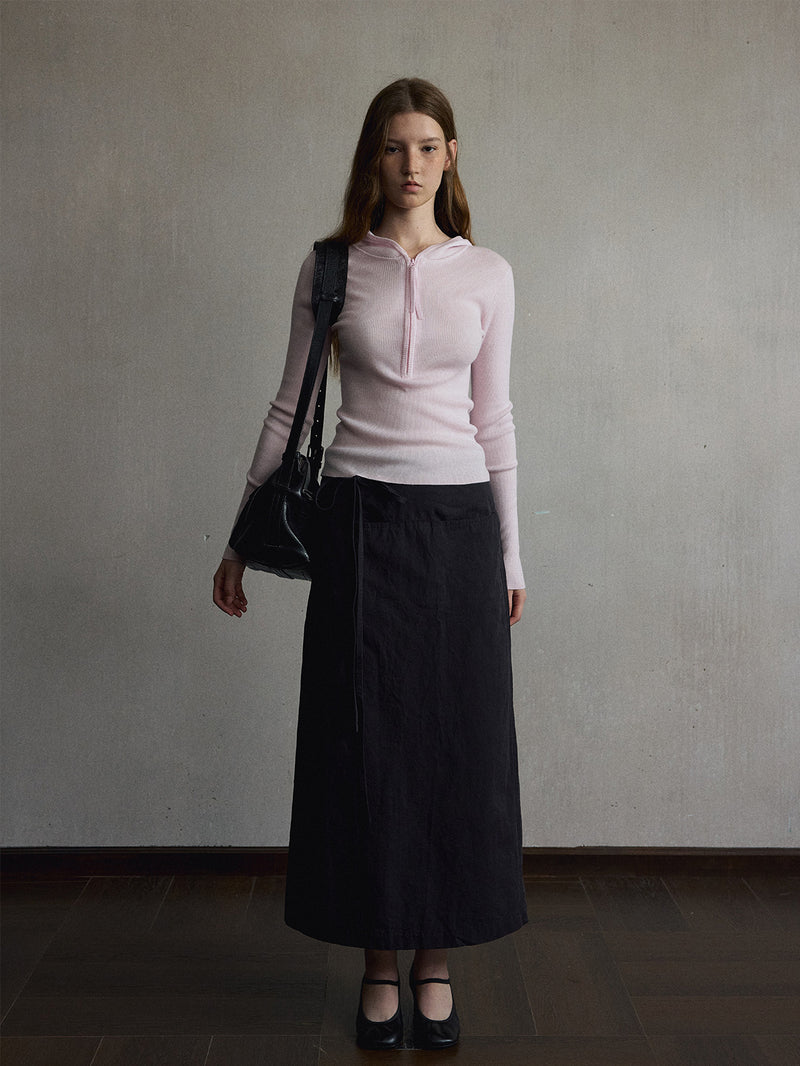 Aven Wool Hooded Top