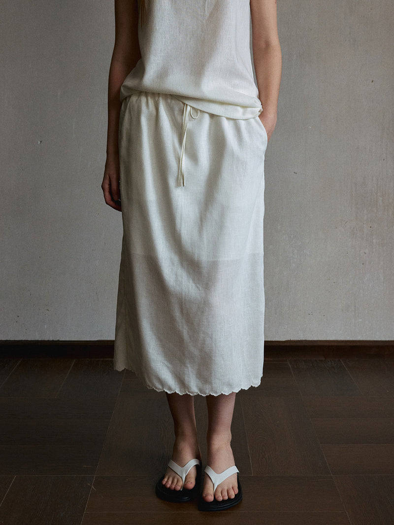 Lisse Embroidered Lyocell Skirt