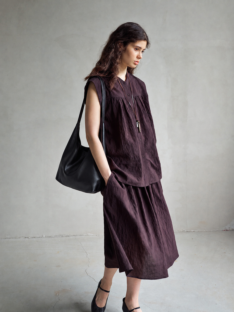 Obscura Sheer Gathered Skirt