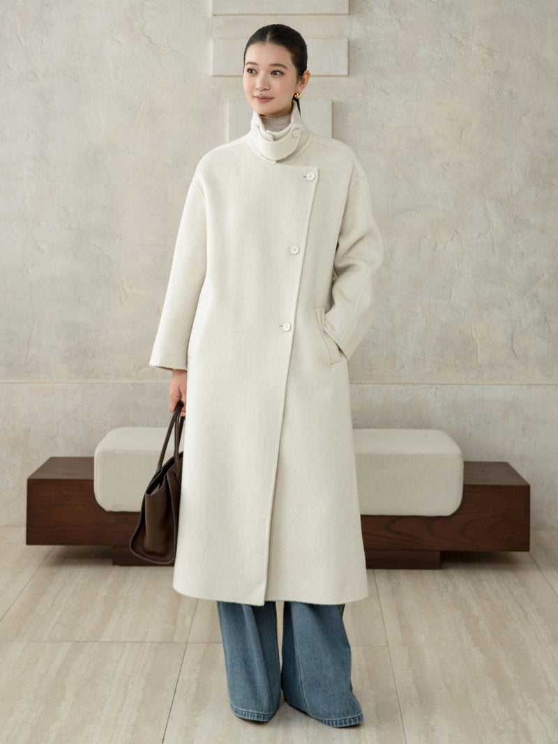 Structured Wool Camel Collar Coat
