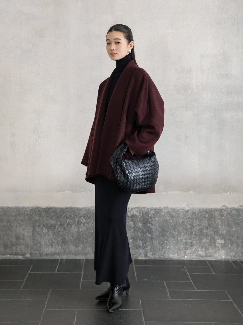 Veste en laine réversible