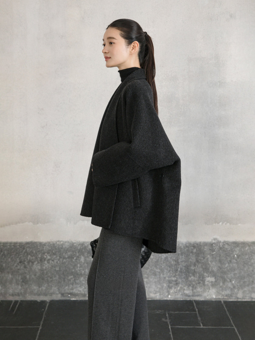 Veste en laine réversible